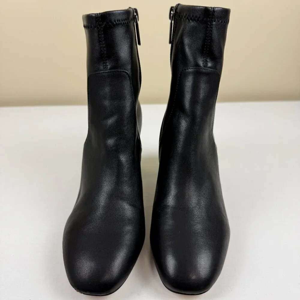 EUC Abercrombie & Fitch Vivianne Black Soft Leather Ankle Boots